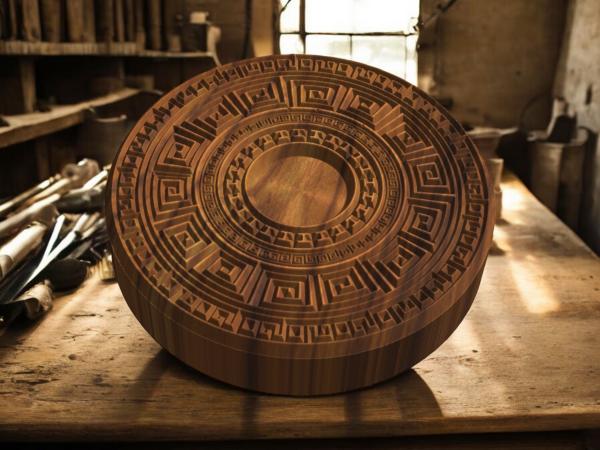 Mandalastempel aus Hartholz